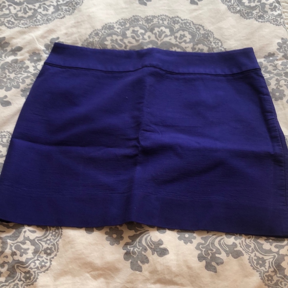 J crew mini purple skirt